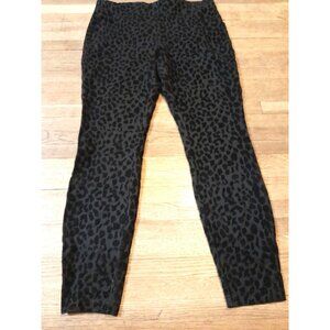 Nanette Lepore Size Medium Velvet Burnout Leopard Mob Wife Stretch Ankle Pants